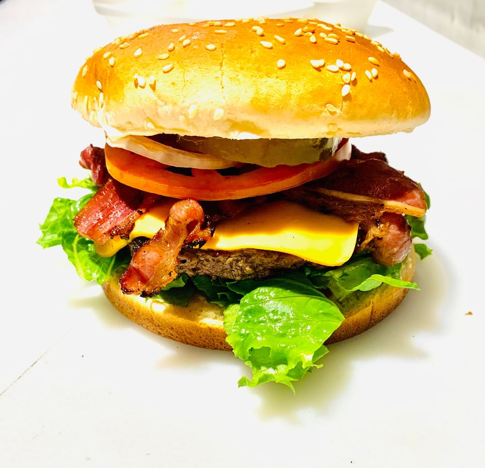 Halal Beef Bacon Cheese Burger Only