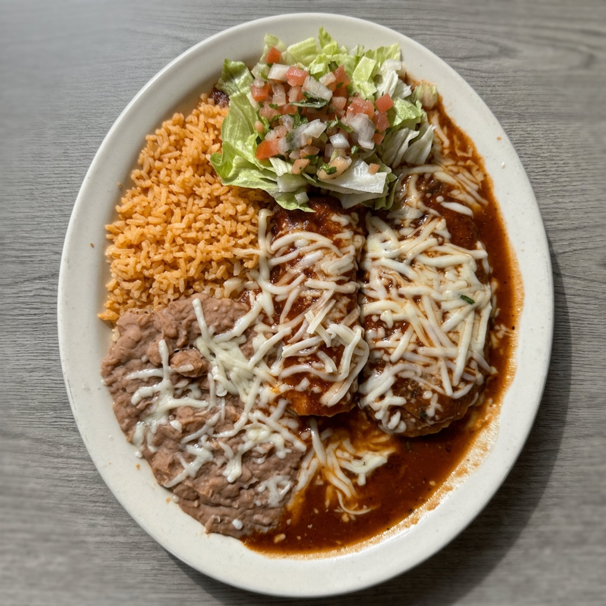 #Chile Relleno Con (1) Enchilada