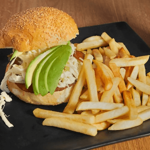 Cemita Poblana & Fries