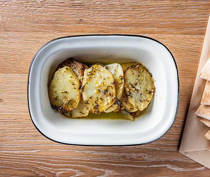 Lemon Cilantro Baked Batata