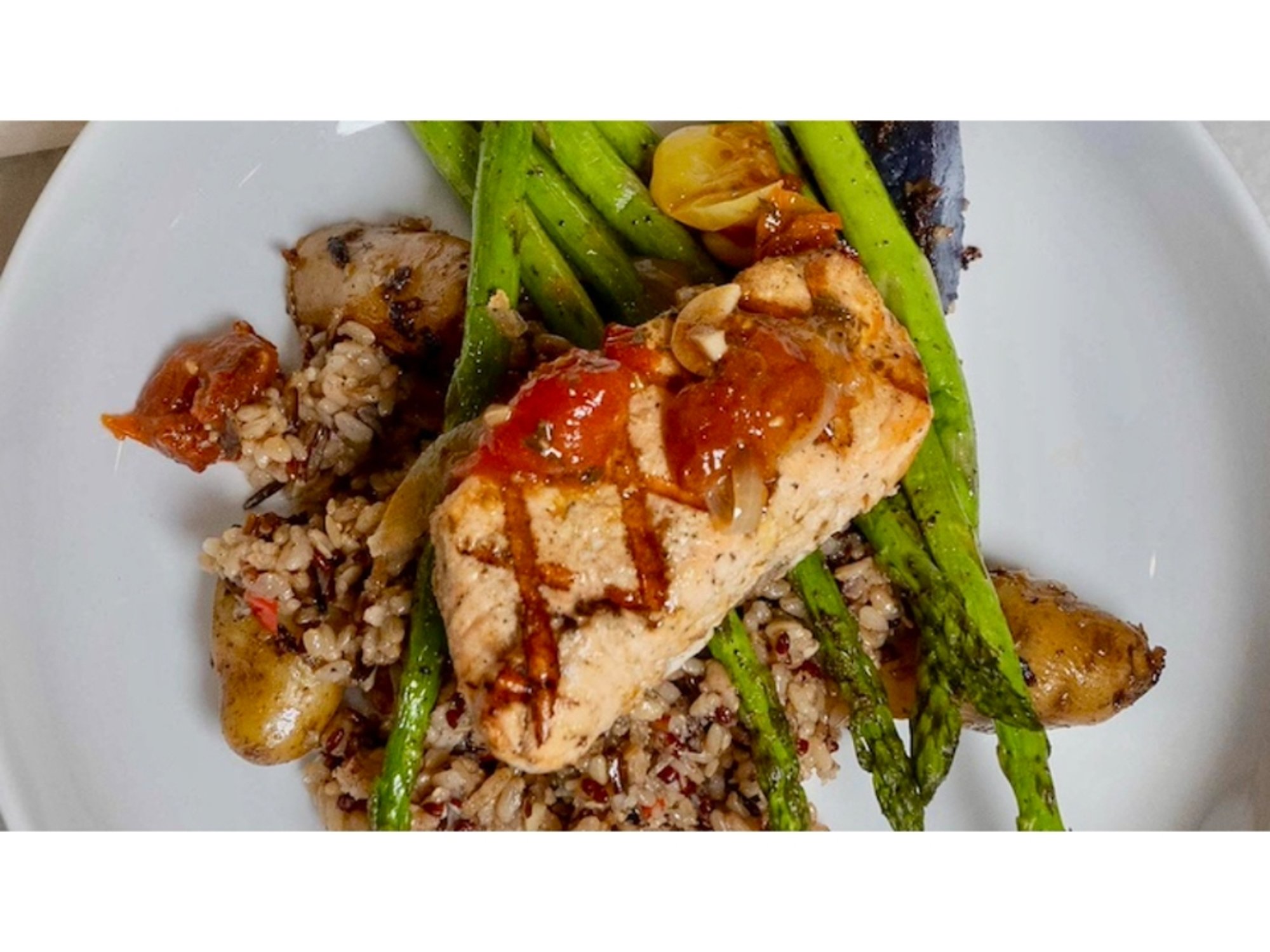 ROMESCO SALMON BOWL