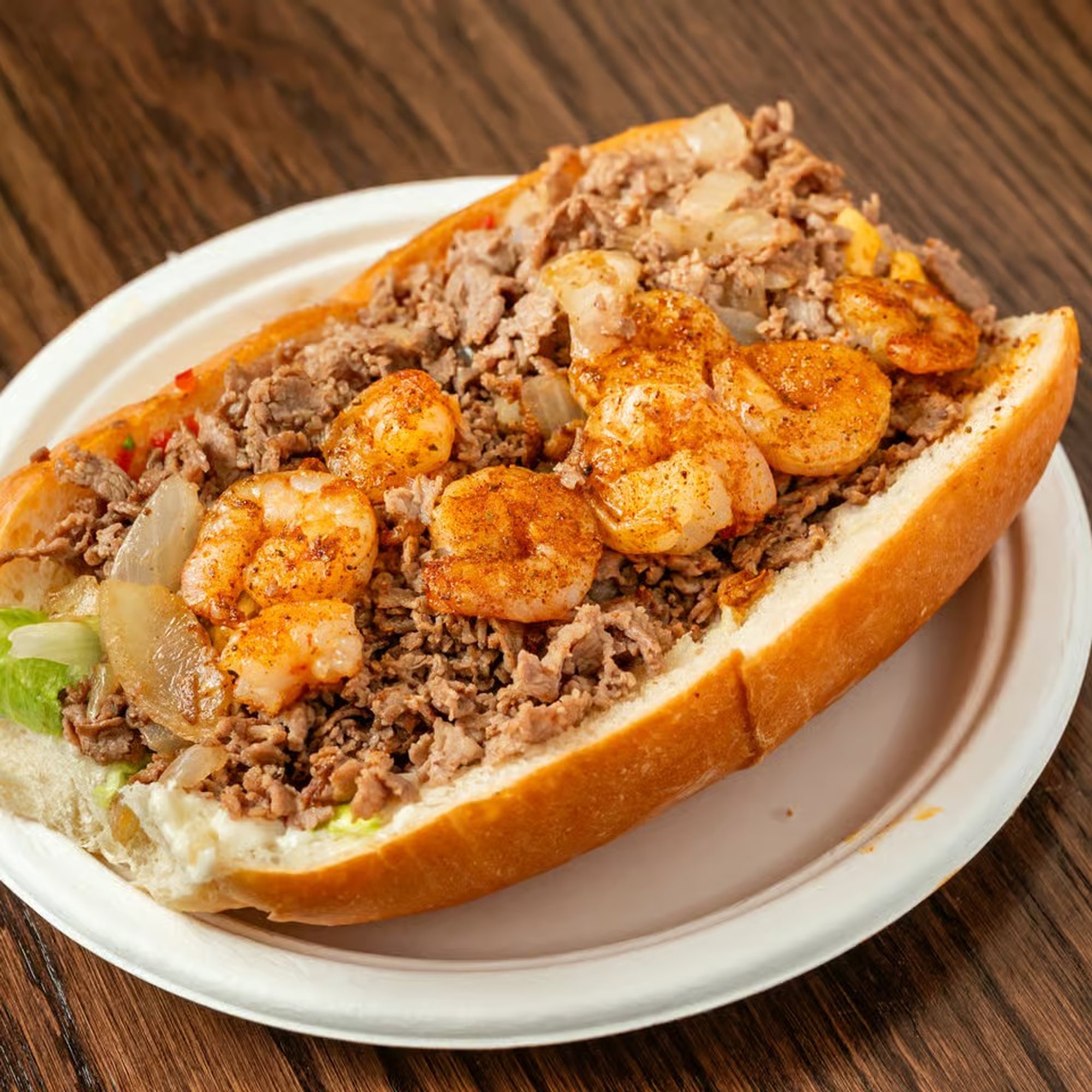 Shrimp Cheesesteak Sub