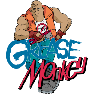 Grease Monkey Garage Door Logo