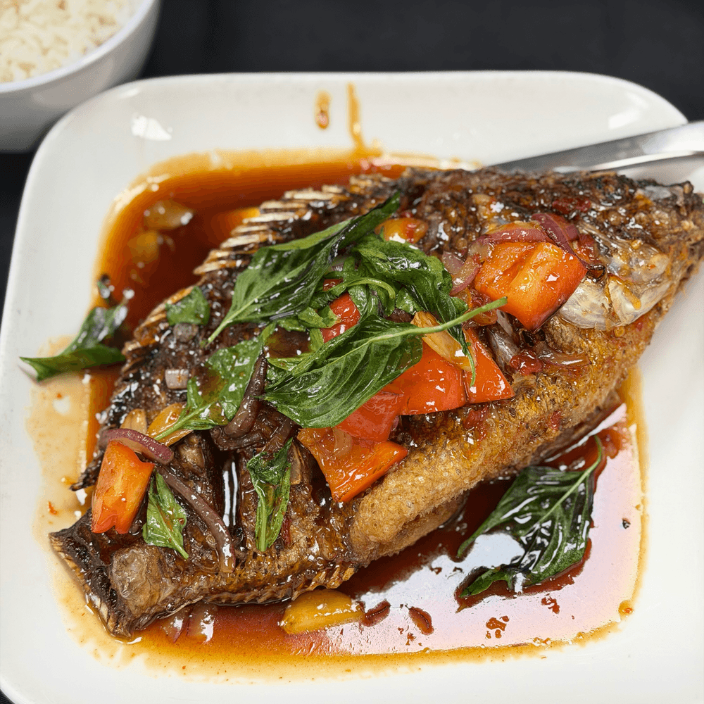 Pla Rad Prig (Whole Tilapia)