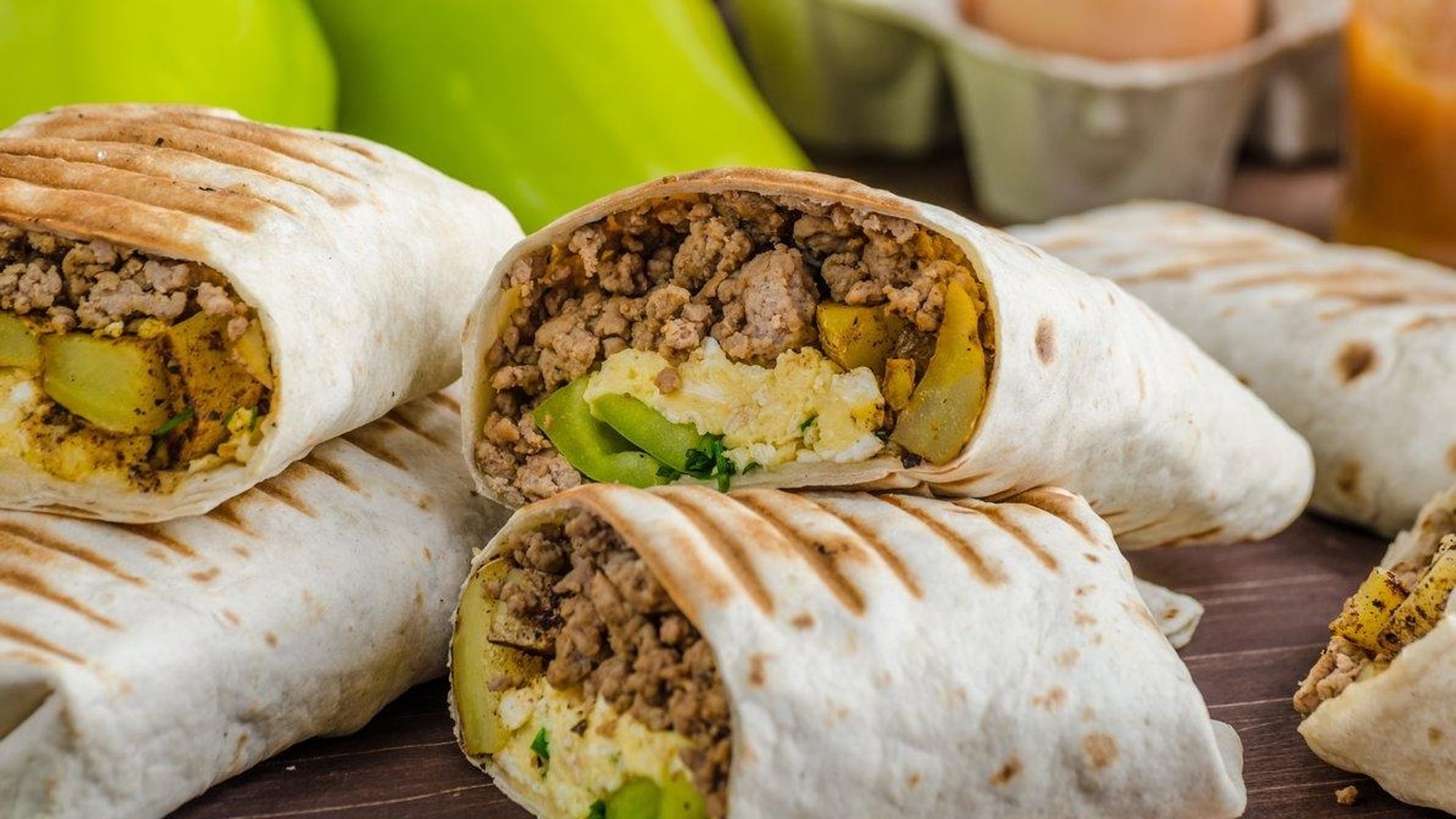 Alarm Clock Spicy Breakfast Burrito