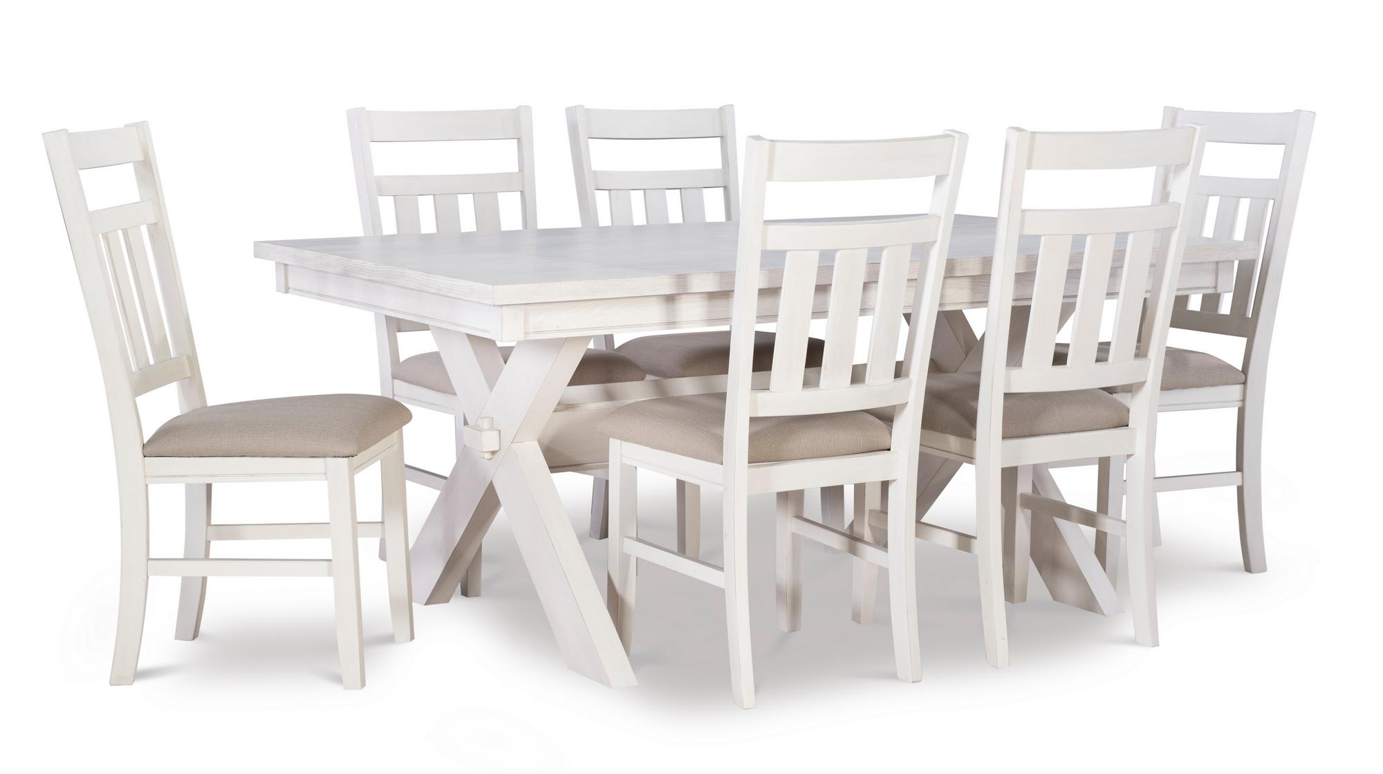 7 - Piece Turino Smokey White Dining Set