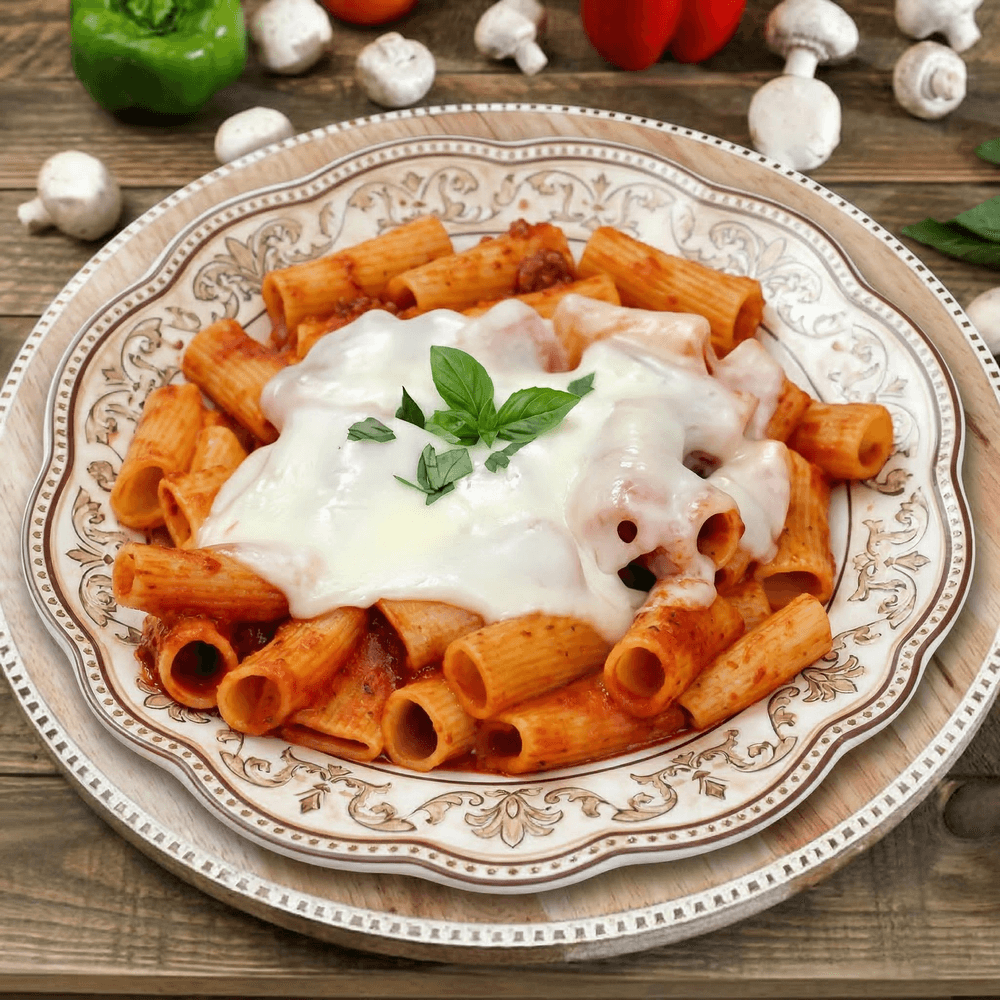 Baked Rigatoni with Cheese