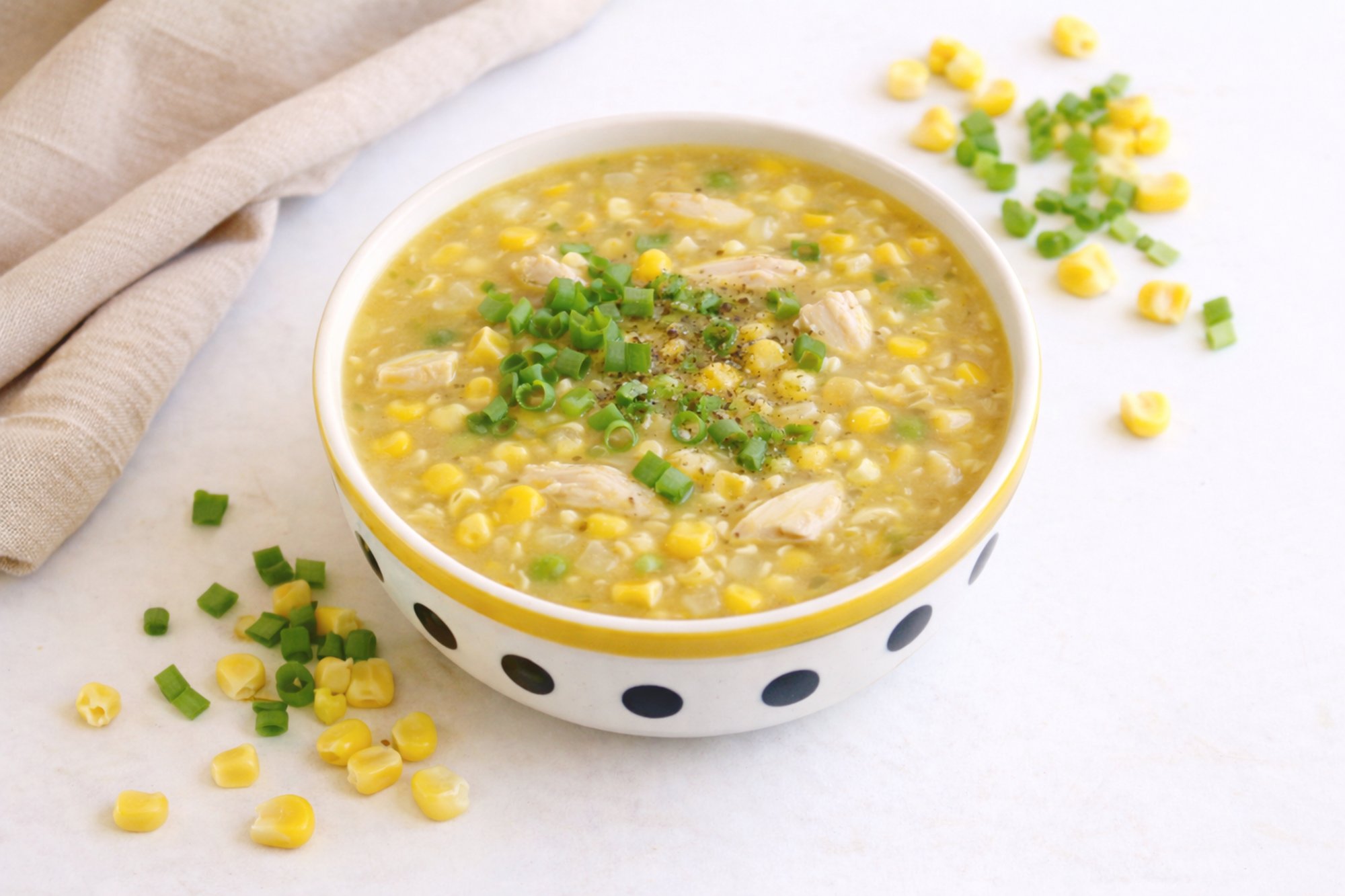 Sweet Corn Chicken Soup