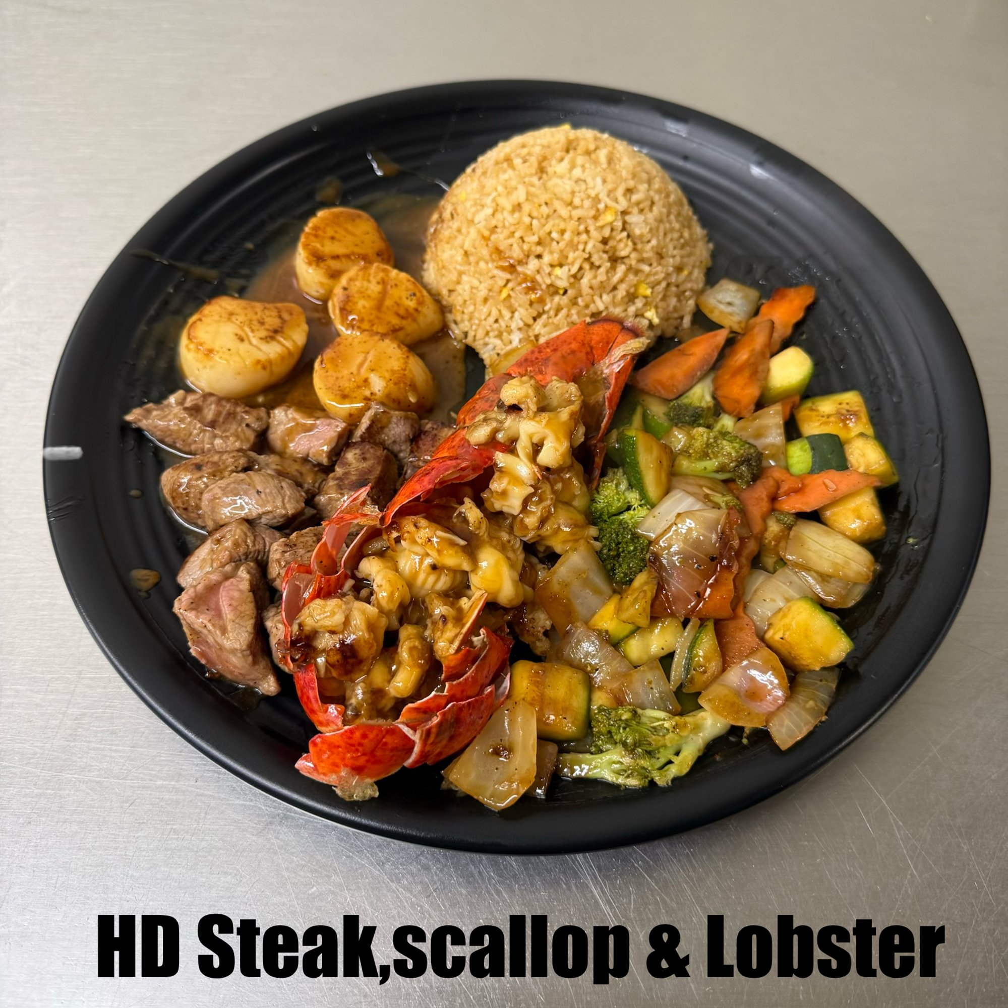 HD22. Hibachi Steak, Scallop, & Lobster