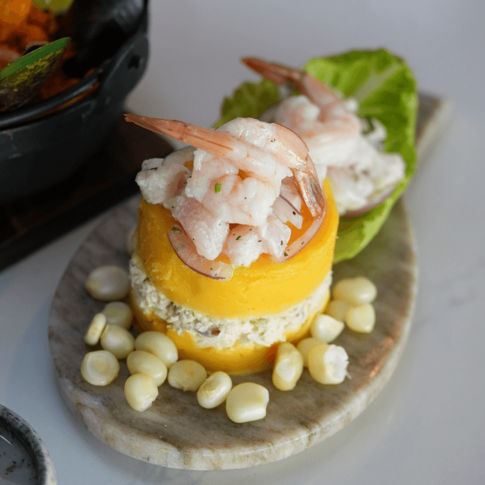 Causa Acevichada Fish & Shrimp