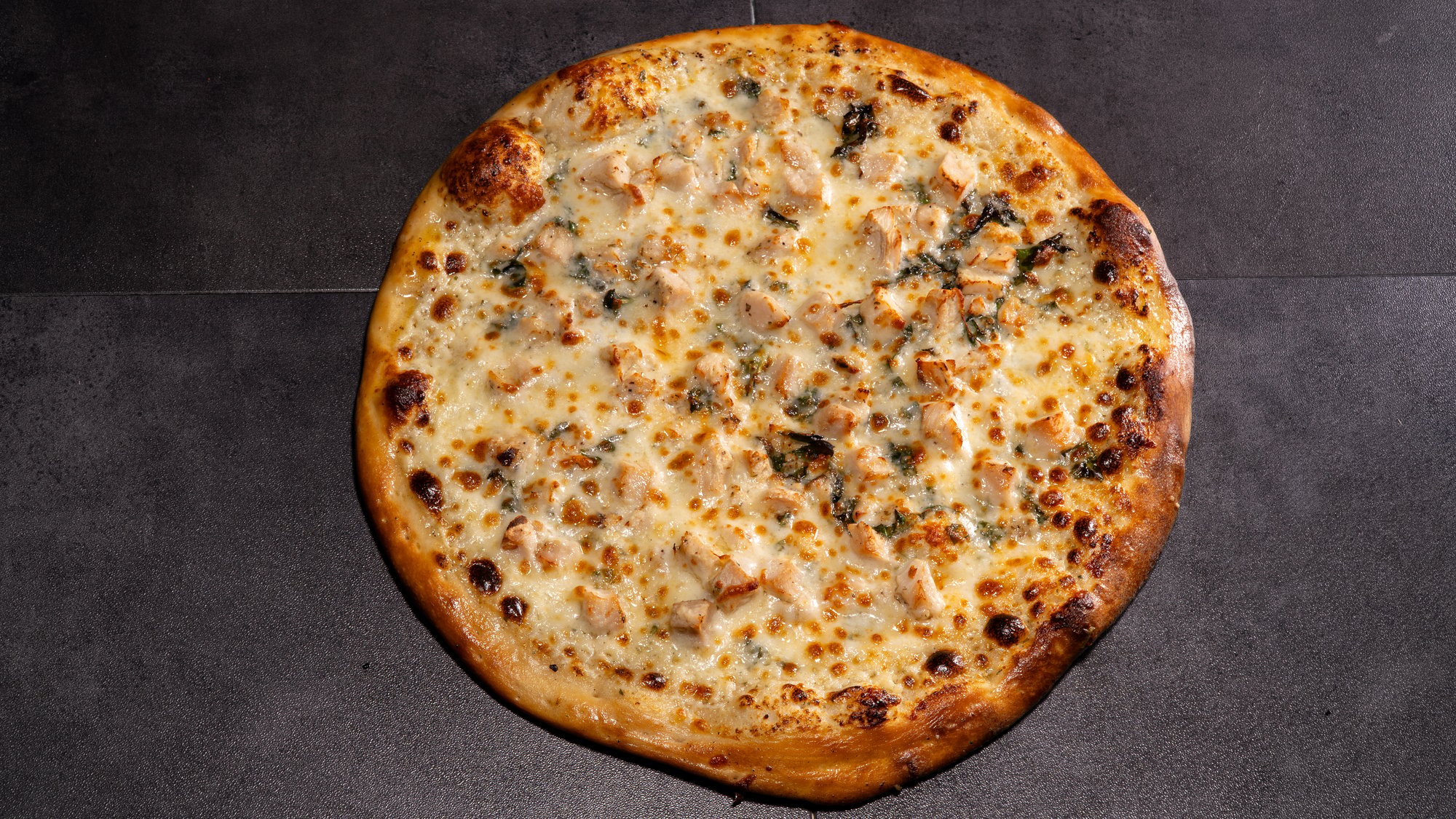 Basil Chicken Pizza