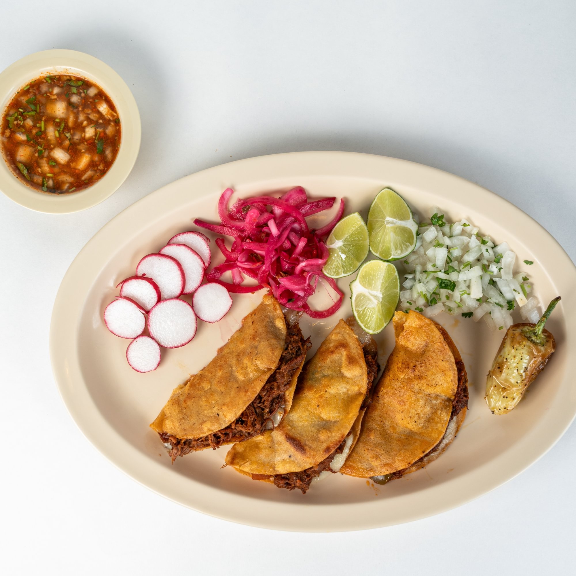 3 Birria Tacos