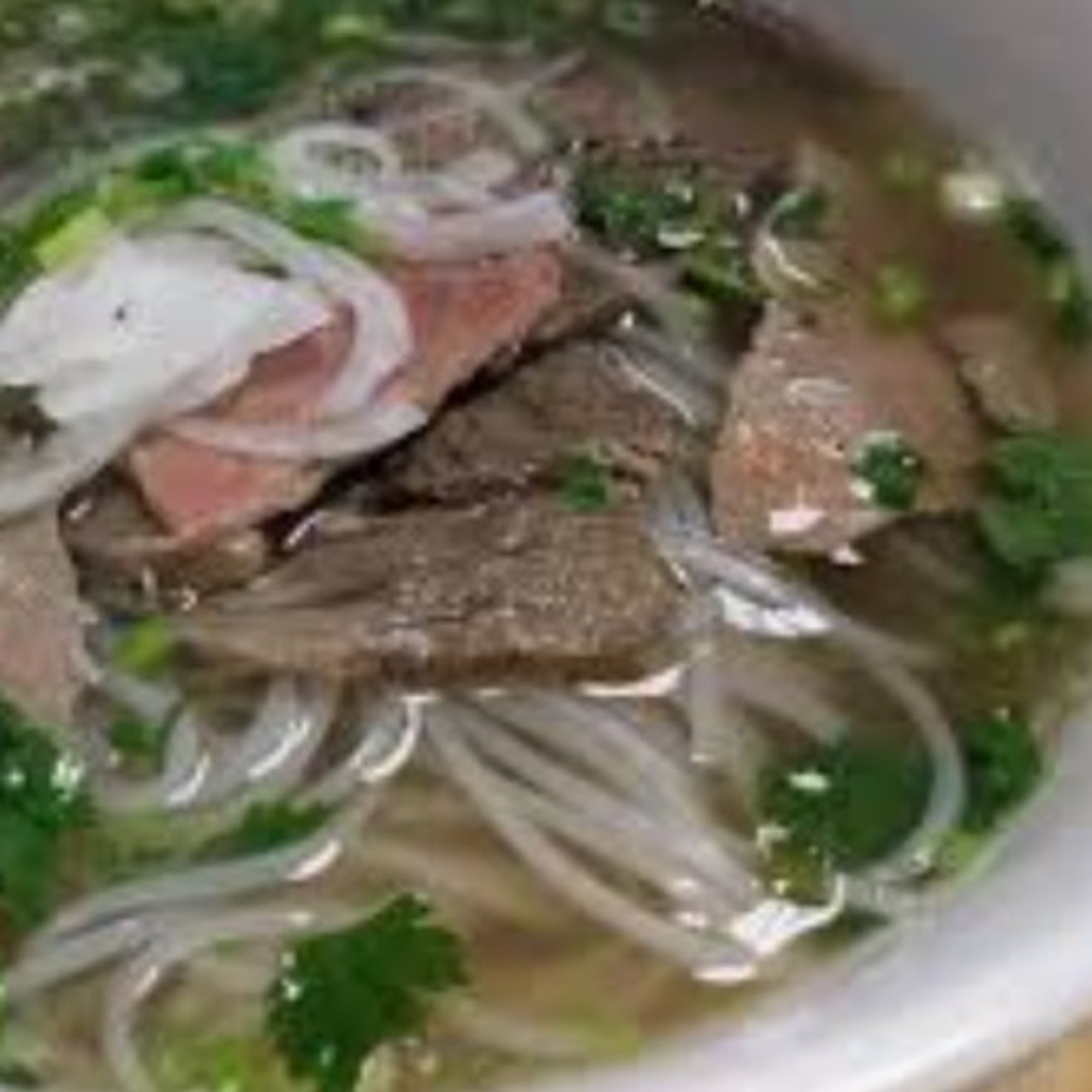 Noodle with Rare Beef and Flank - Pho Tai nam