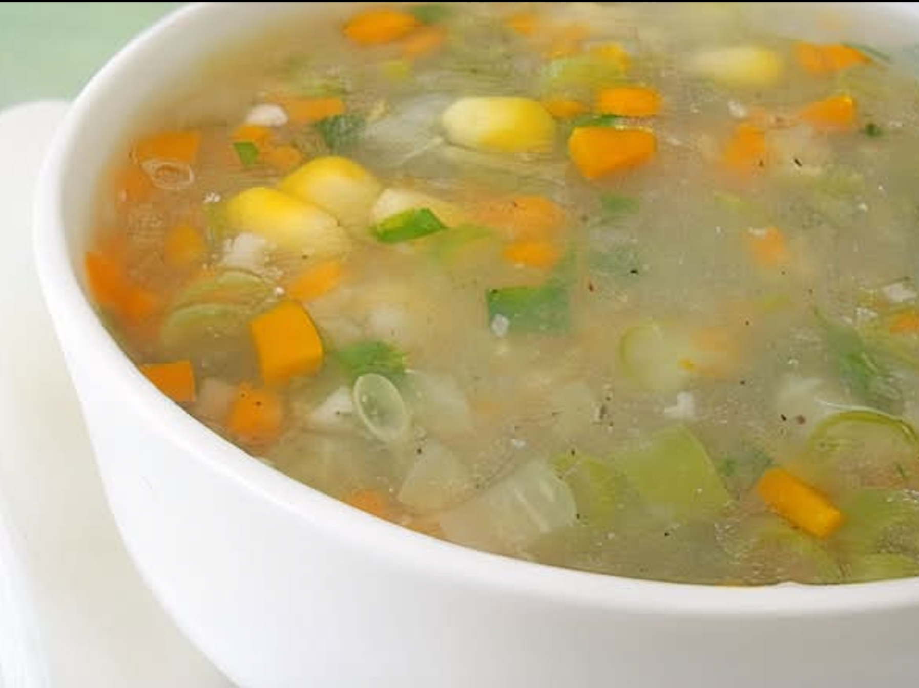 Sweet Corn Veg Soup