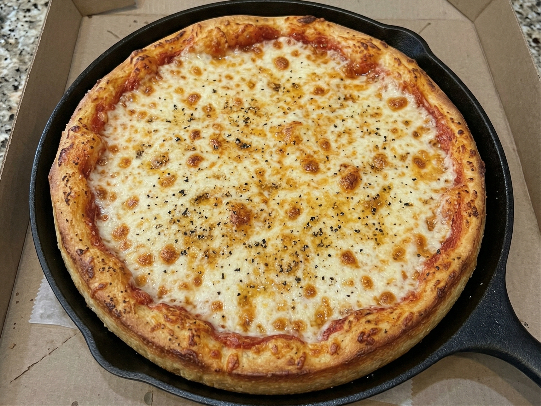 Pan Pizza with Cheese
