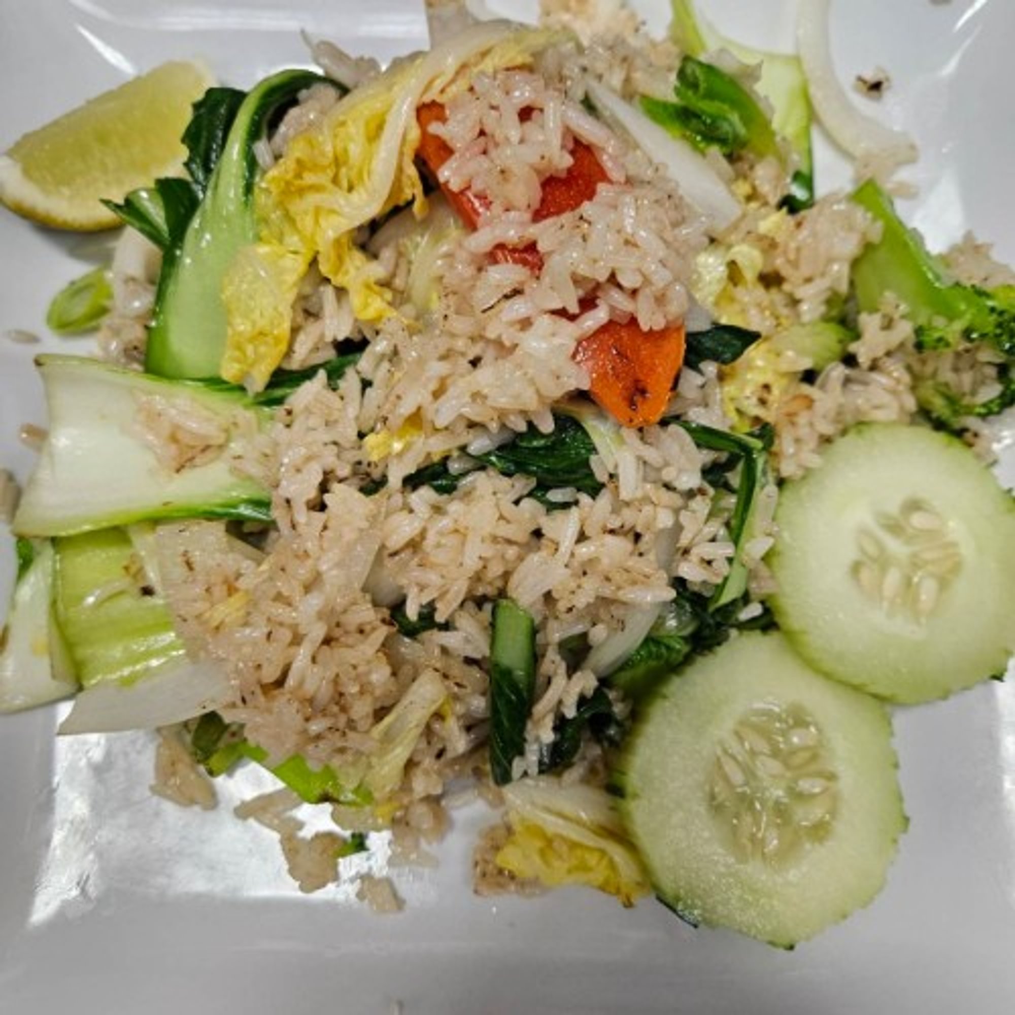 Vegetable Fried Rice (No Egg)