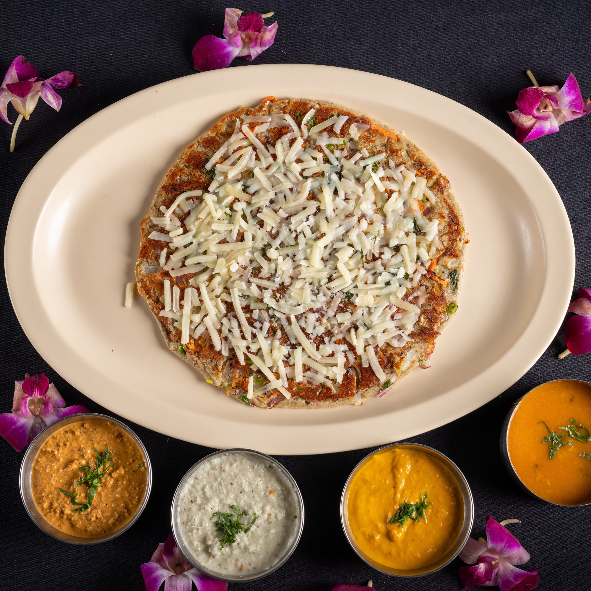 Cheese Vegetable Uttapam