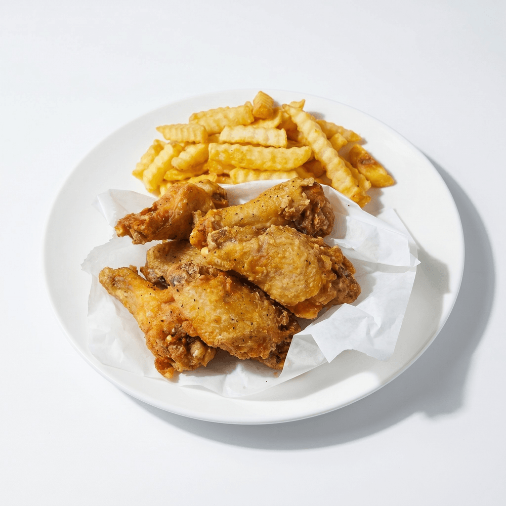 Wings with Fries