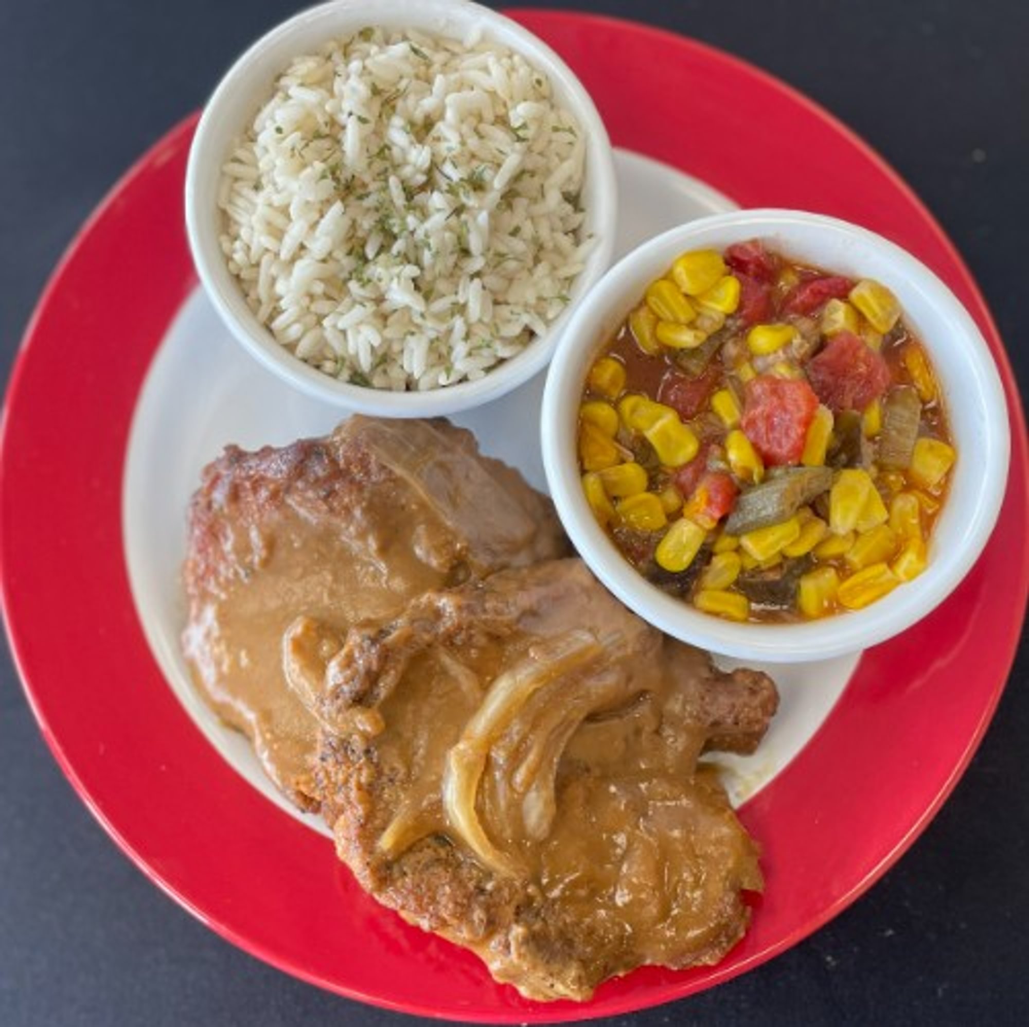 (2) Smothered Pork Chops