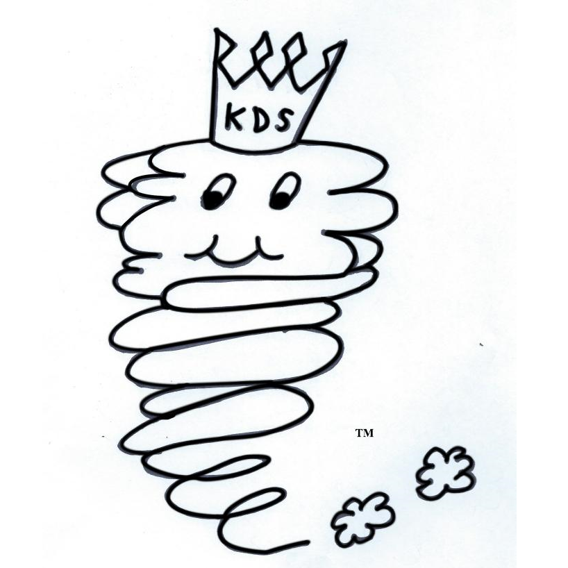 King Dusty Sweeping Logo