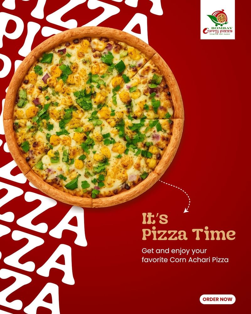Corn Achari Pizza