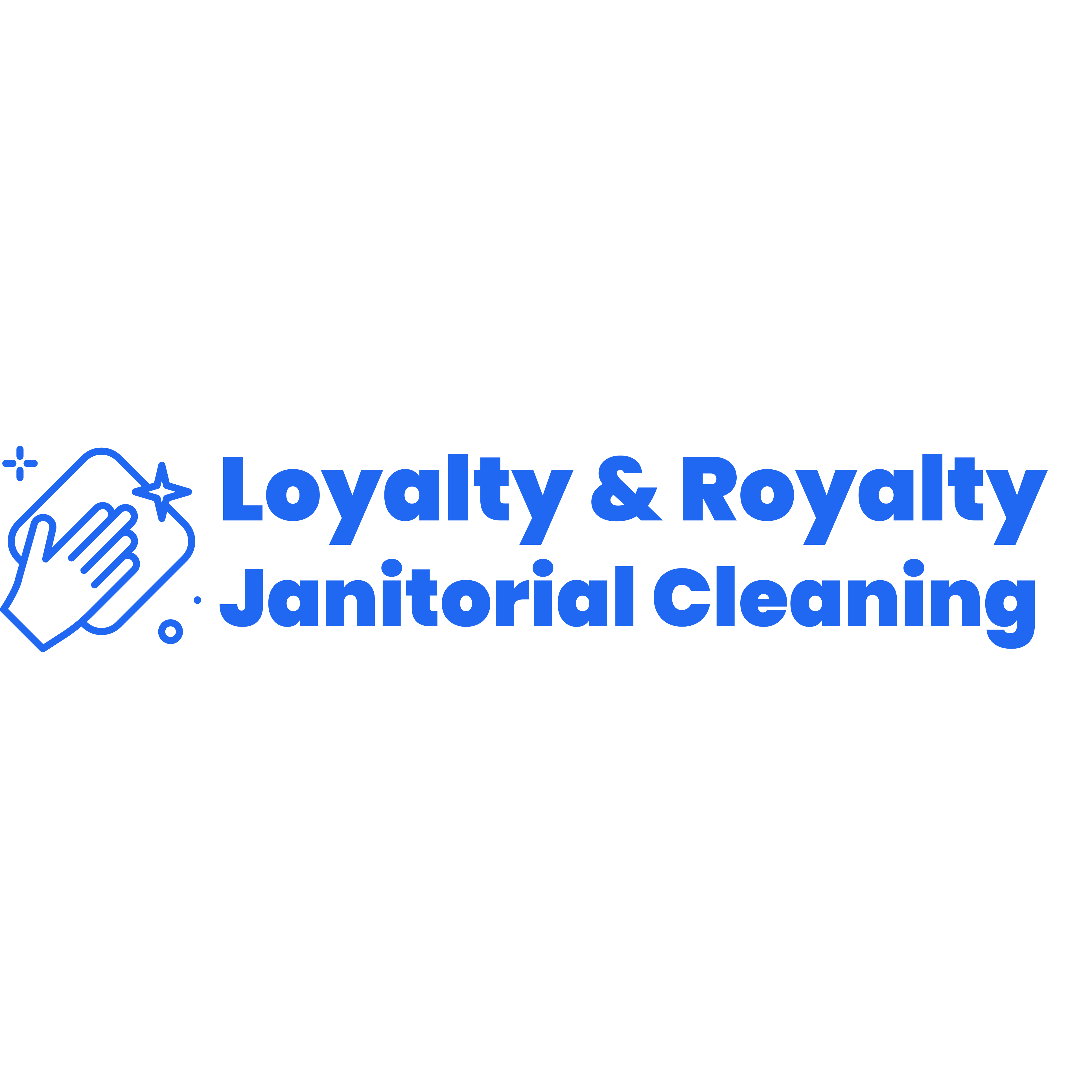 Loyalty &amp; Royalty Janitorial Cleaning Logo