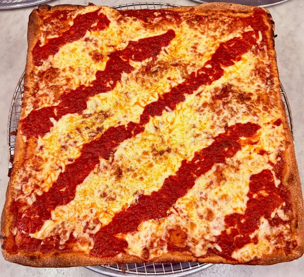 Pan-Baked Sicilian Cheese Pizza