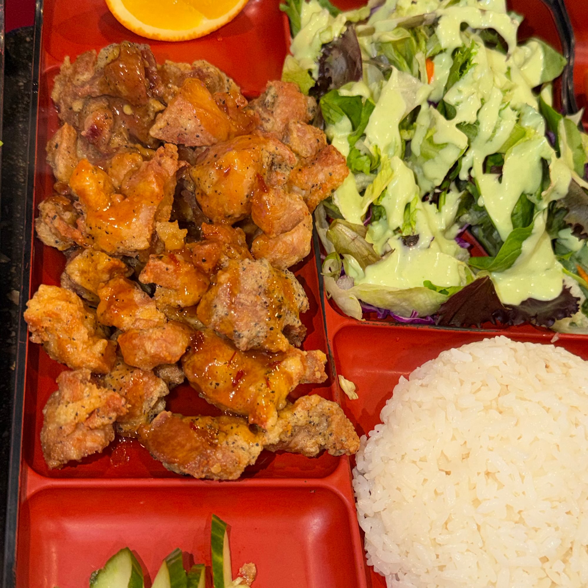 Spicy Chicken Bento Box
