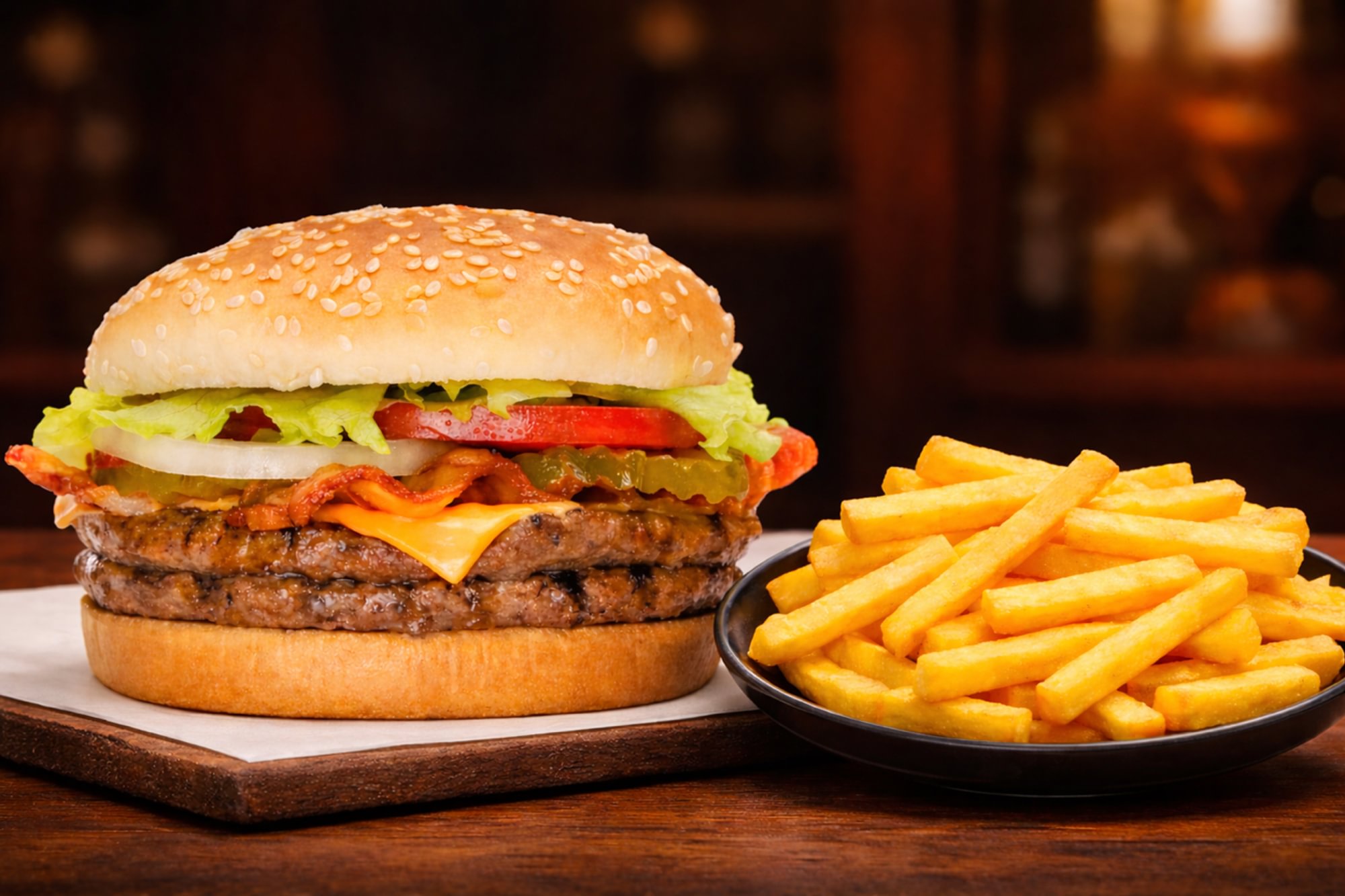 Double Bacon Cheeseburger Combo