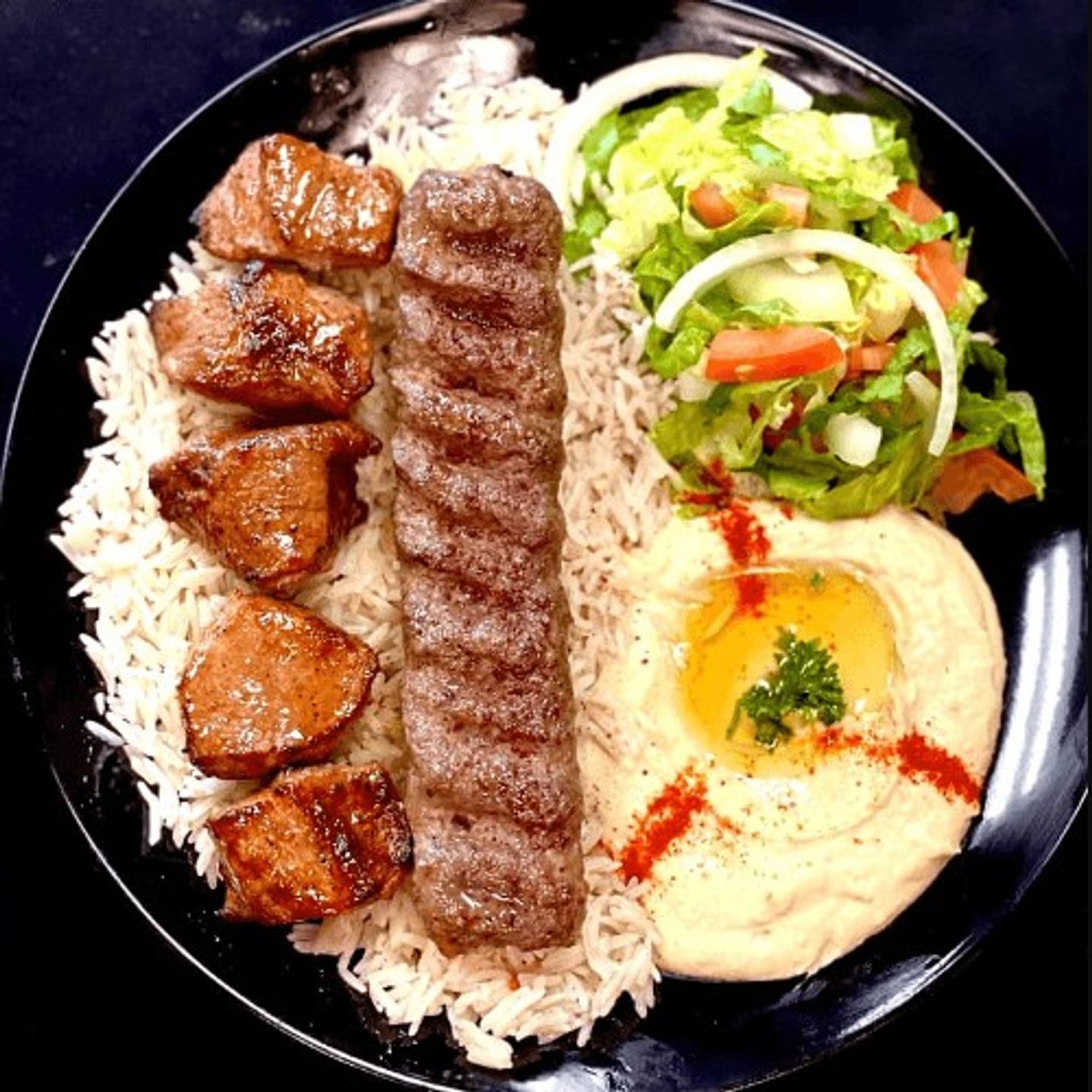 Lamb Kabob and Beef Kofta Combo