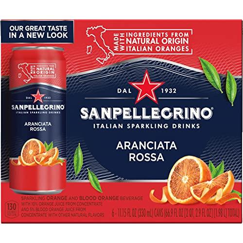 San Pellegrino Aranciata Rossa Blood Orange 6pk cans