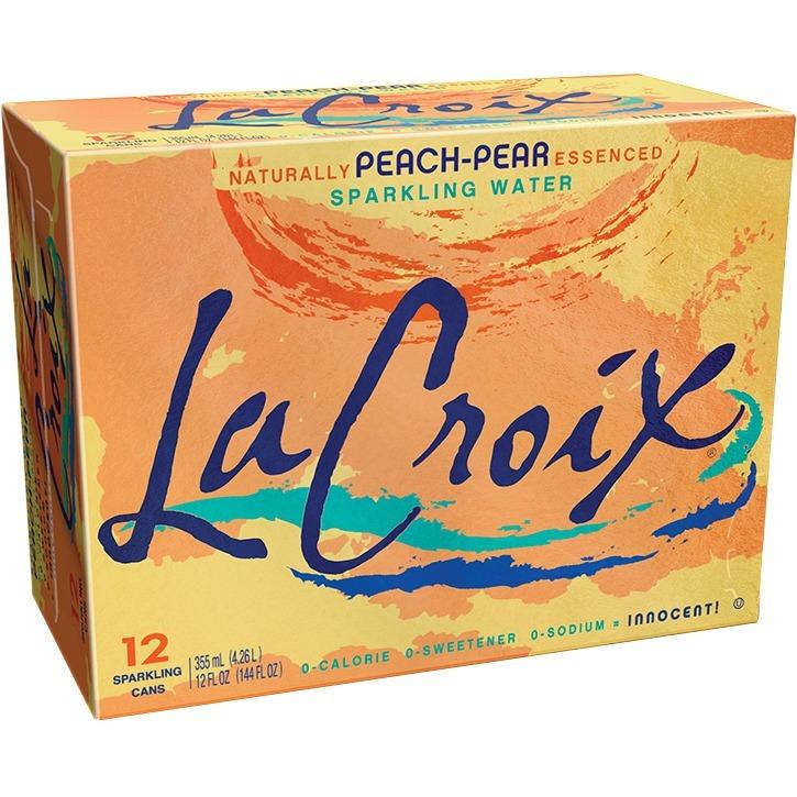 LaCroix Peach Pear 12pk cans