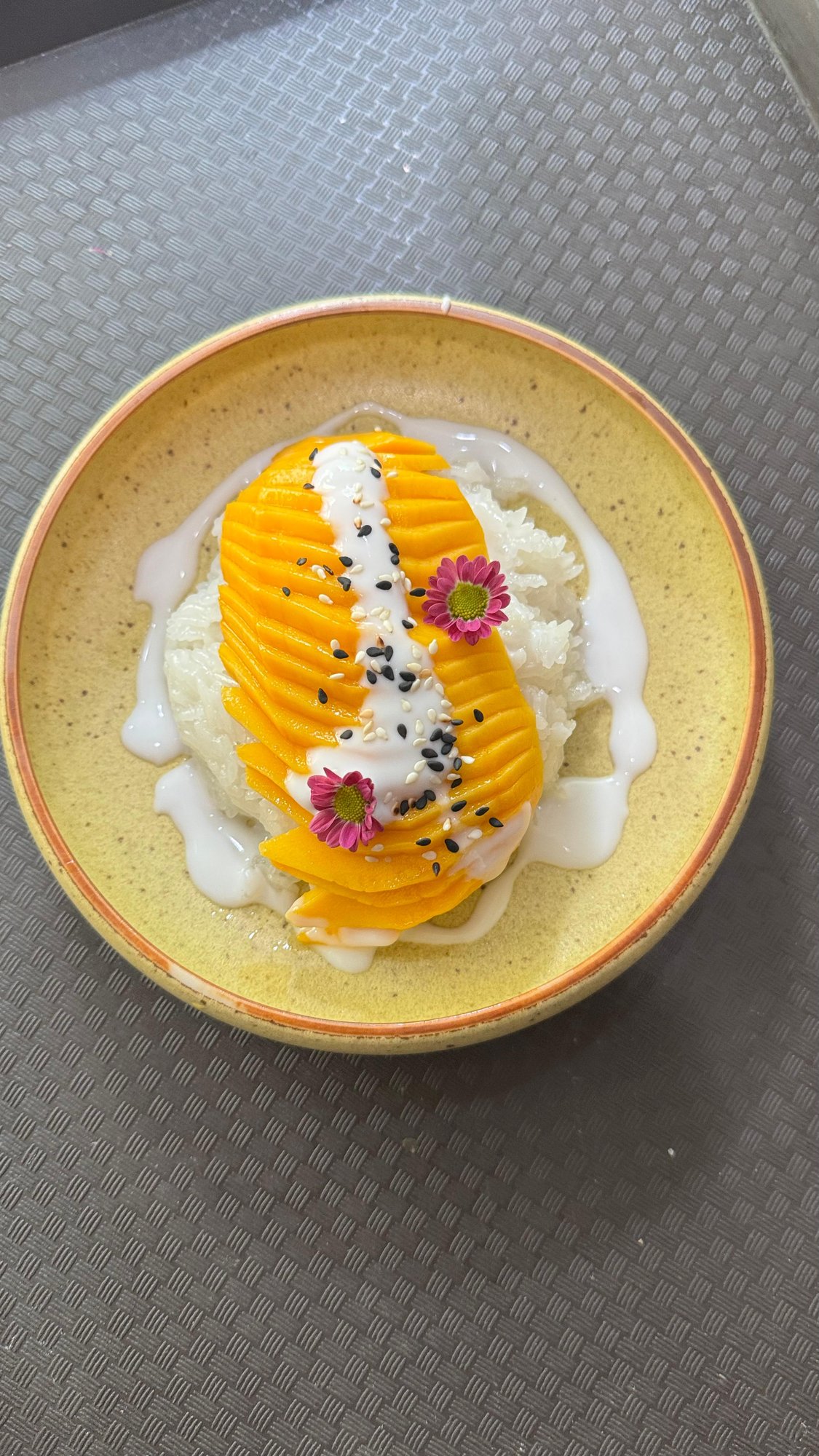 Sweet Sticky Rice with Ice Cream