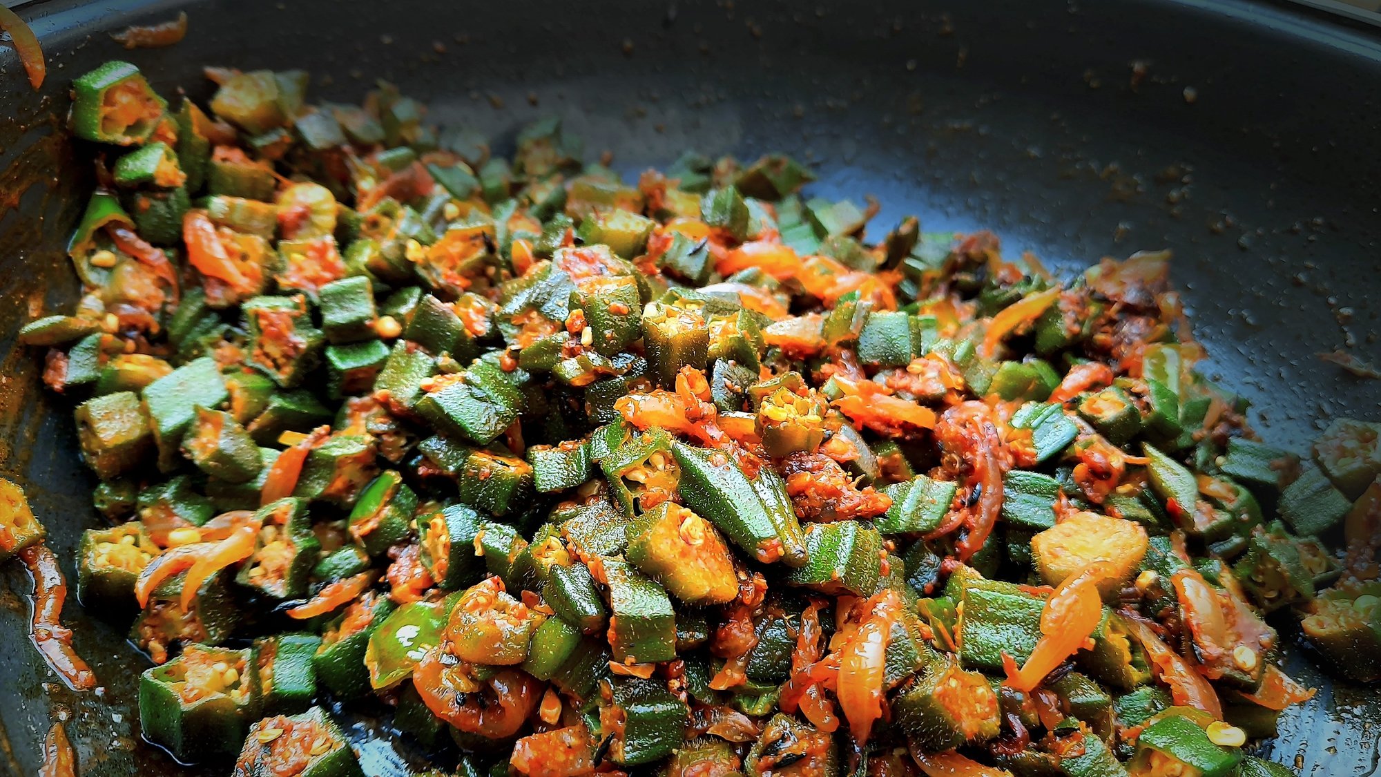 Bhindi Gosht (Okra and lamb) - gluten free & Halal