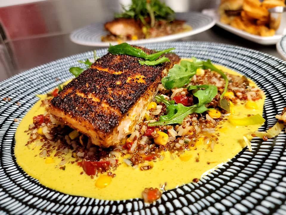 Blackened Salmon Dinner