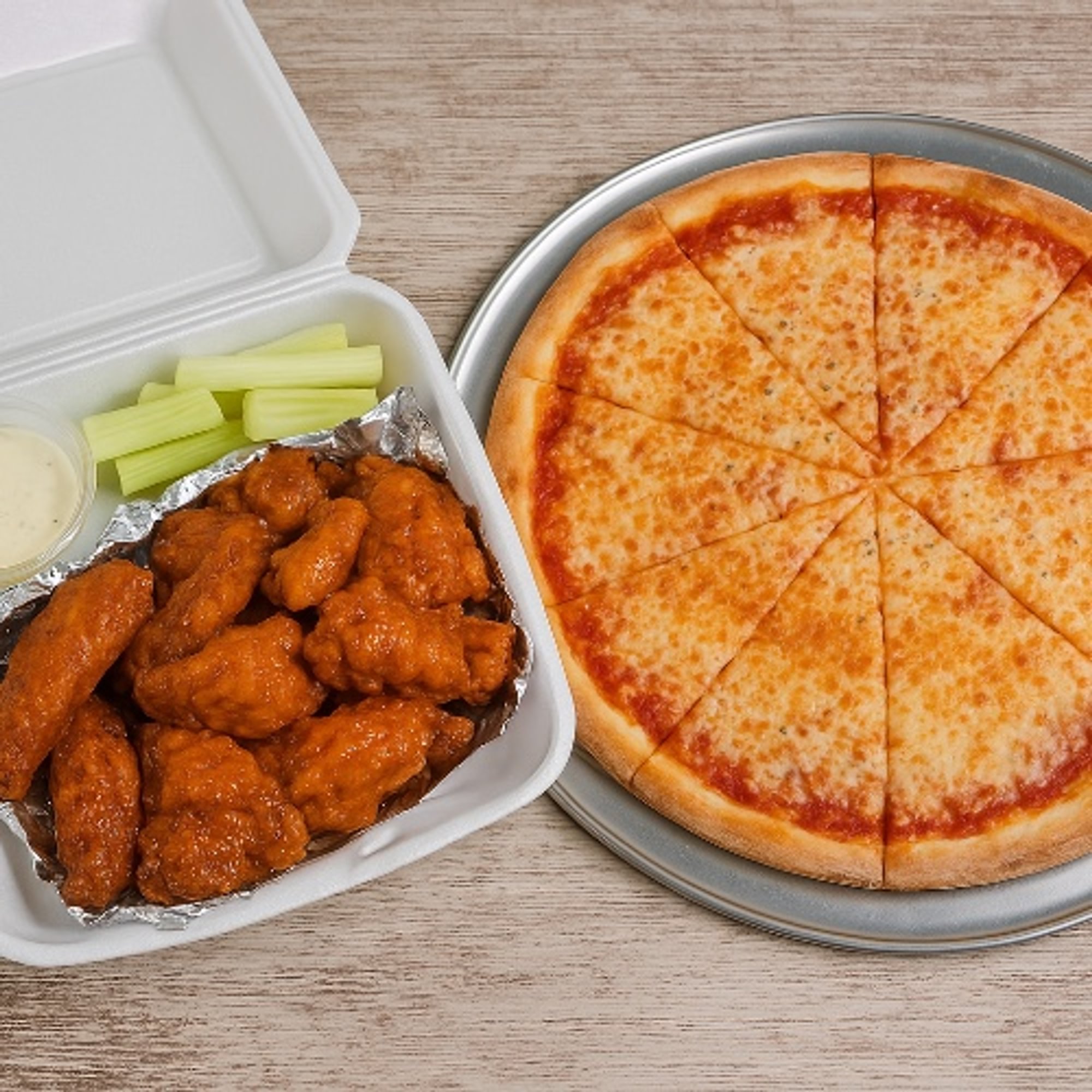 1 Large Pizza, 10 Wings & 2 Liter Soda