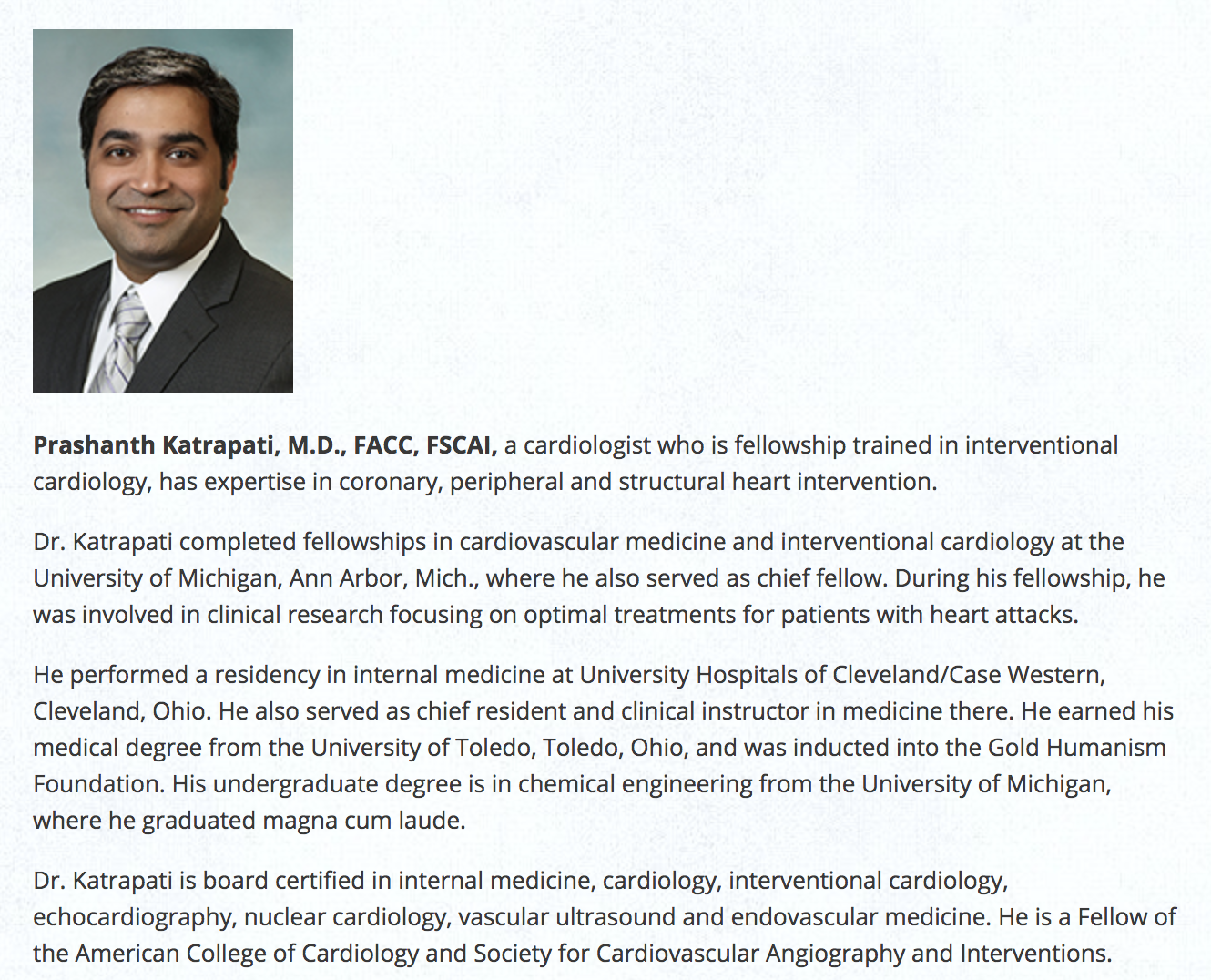 Prashanth Katrapati, M.D. Photo