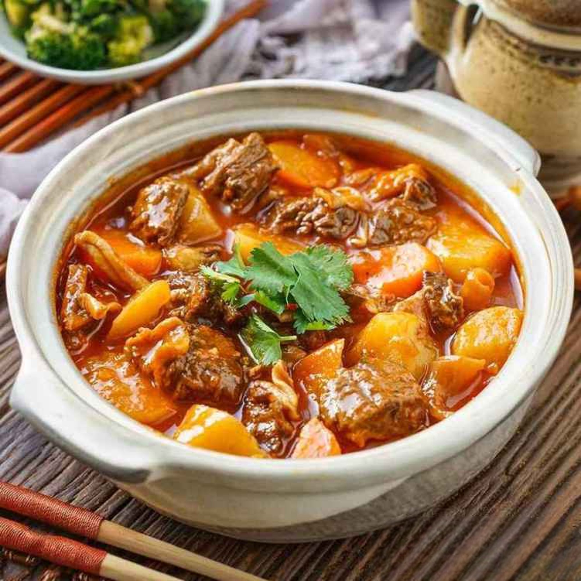 HP7. 蘿蔔牛筋牛腩煲/Beef Brisket & Tendons w. Radish Casserole