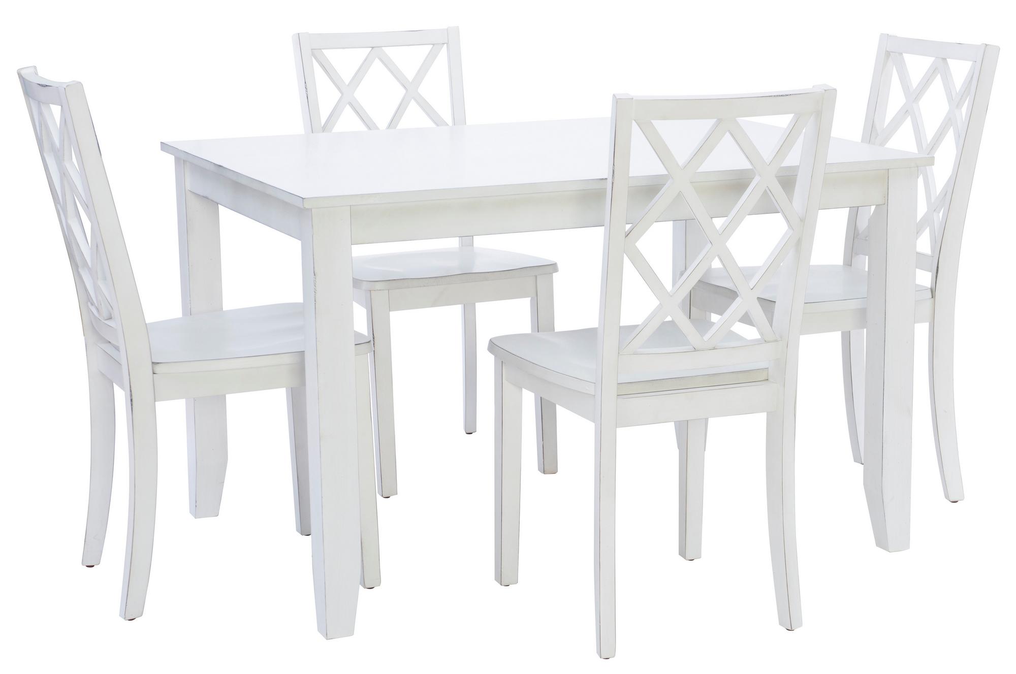 5-Piece Hamlet White Dining Set