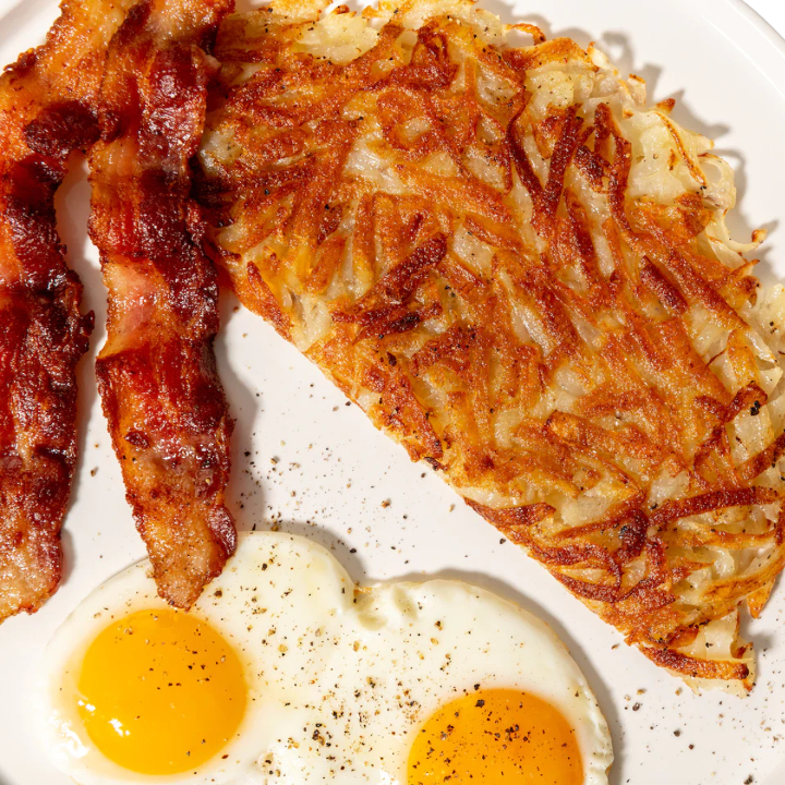 2 Eggs Any Style W/Bacon Box