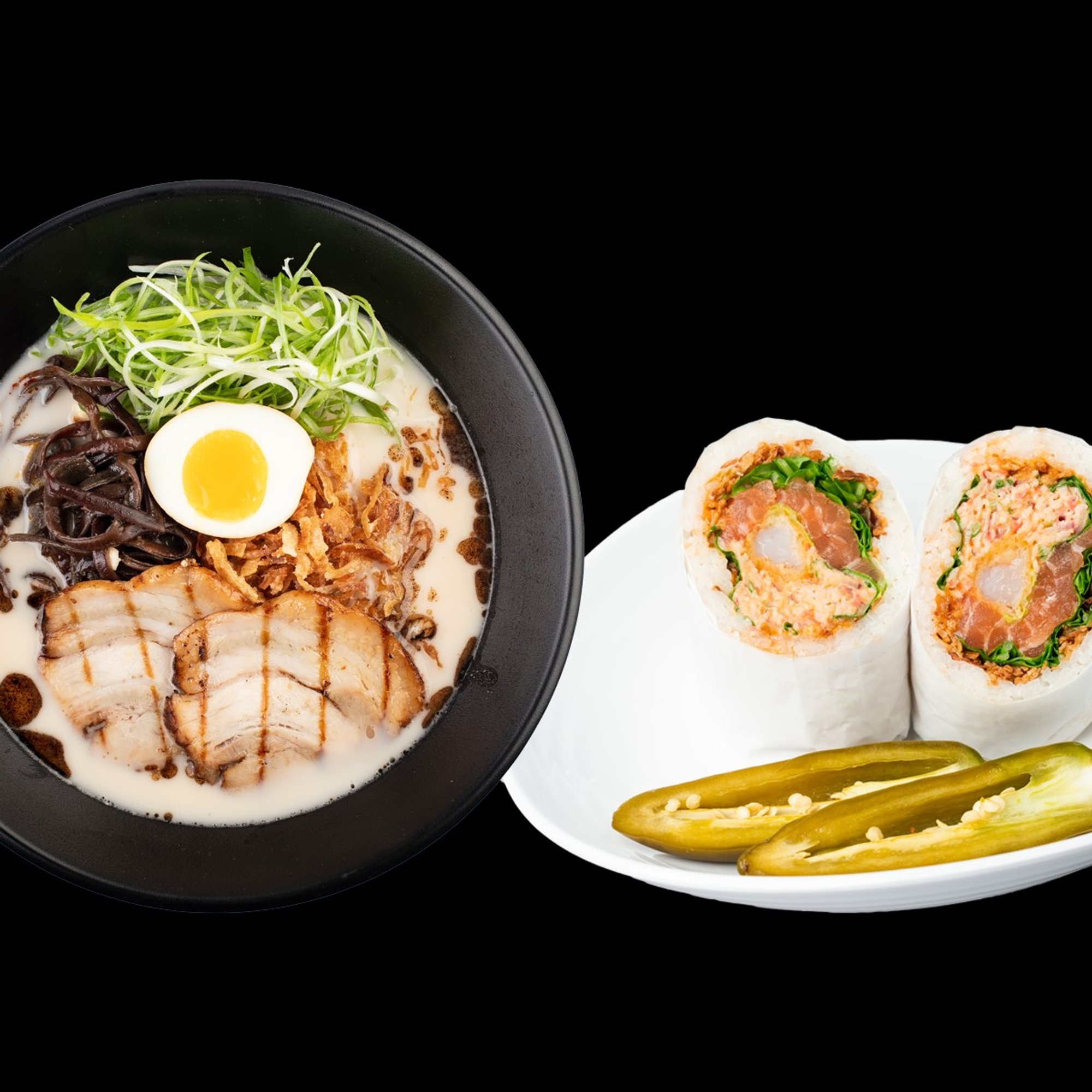 Tonkotsu Ramen & Mini Burrito (Lunch)