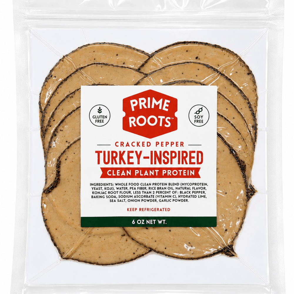 Prime Root's - Cracked Pepper Turkey-Inspired Clean Plant Protein