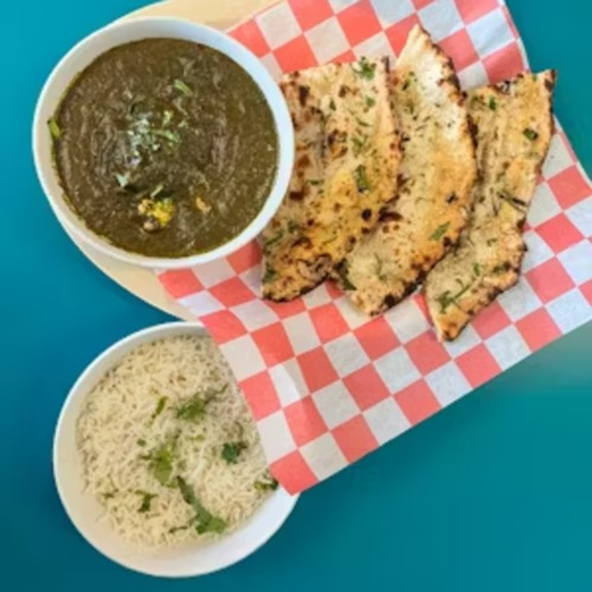 Shrimp Saag Curry