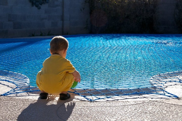 The Katchakid pool safety net cover provides peace of mind.