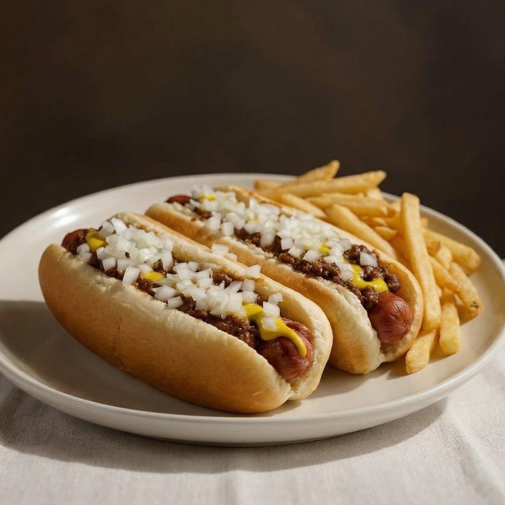 2 Hot Dogs, Fries Soft drink