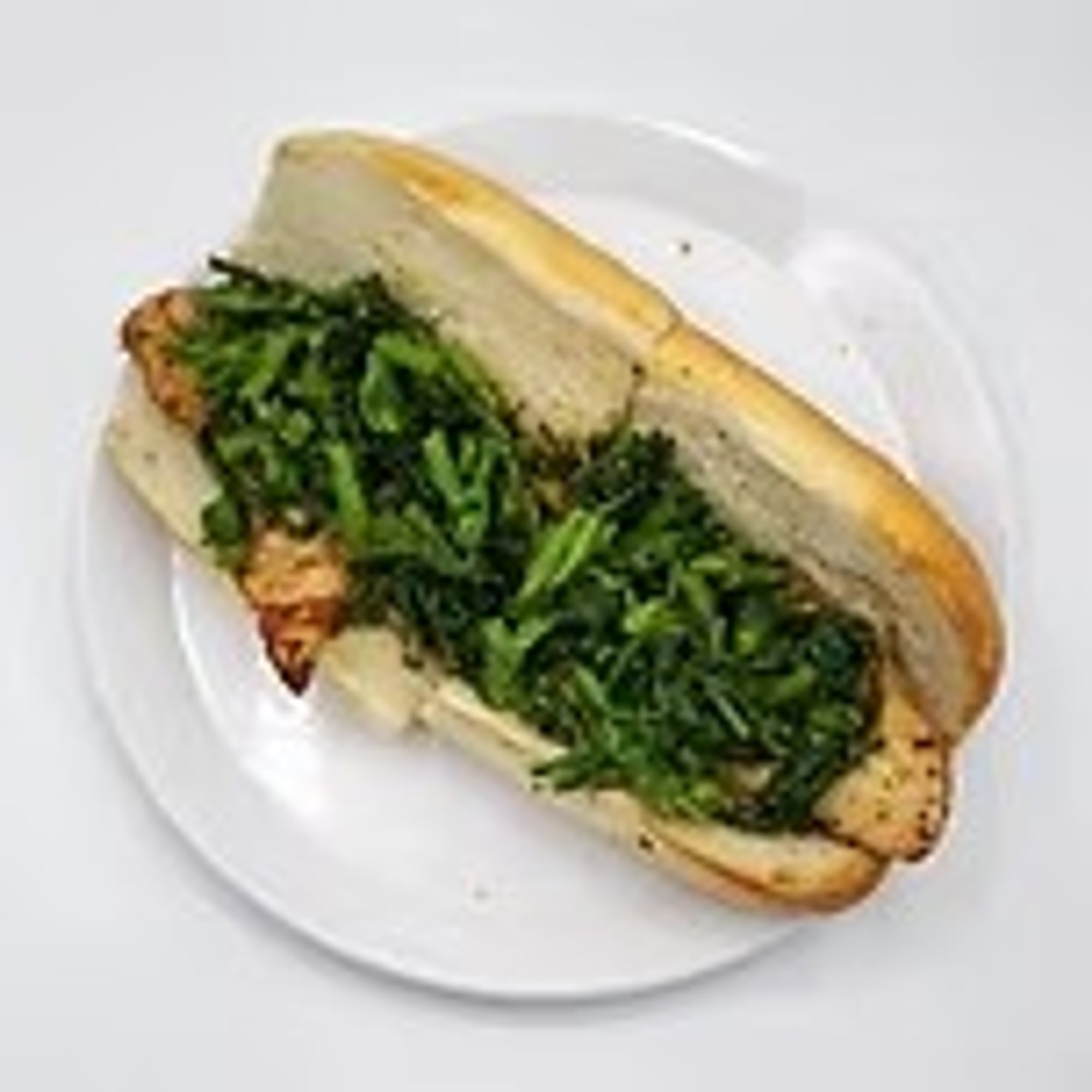 Grilled Chicken with Broccoli Rabe Hero
