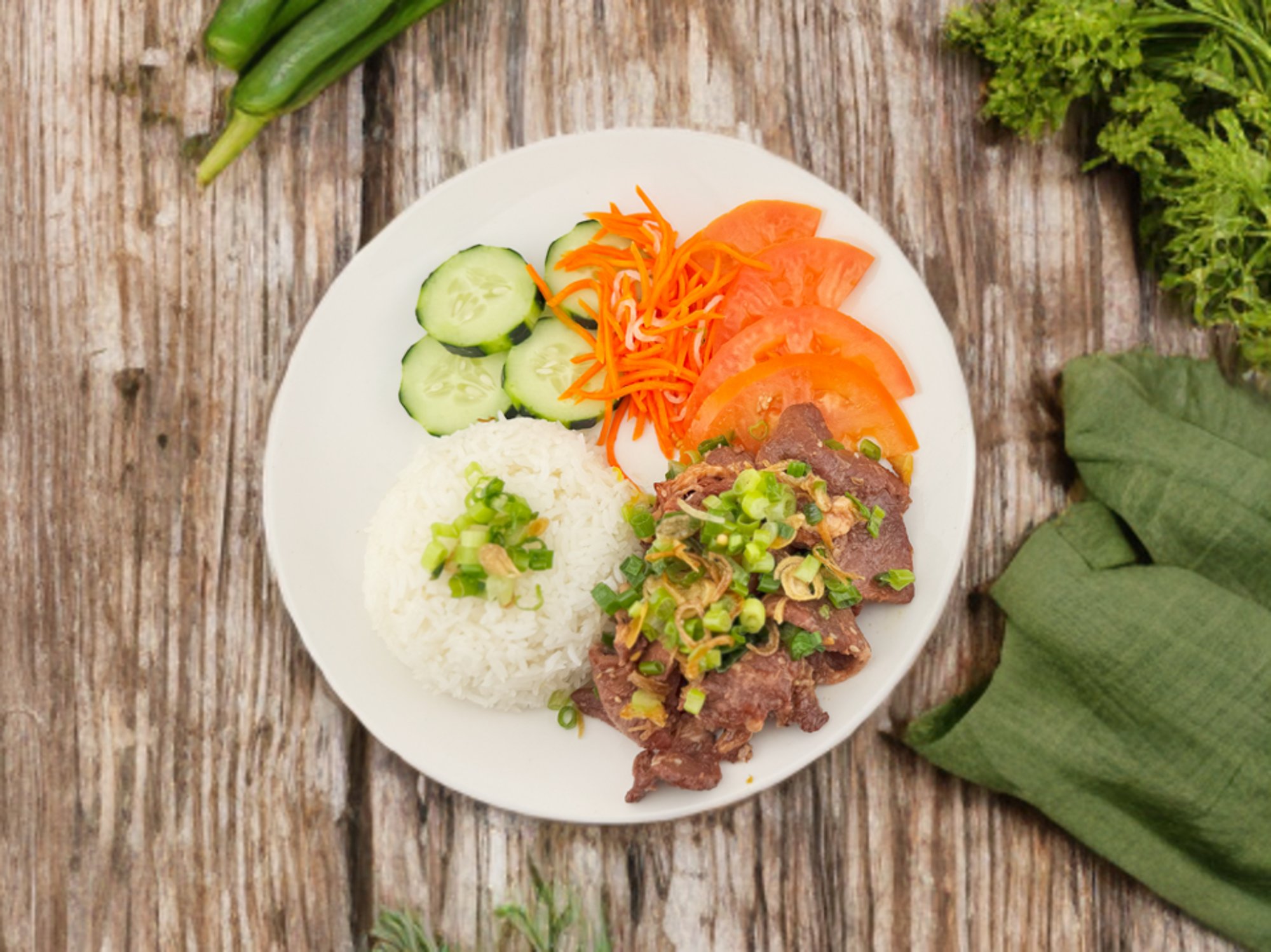 Grilled Pork with Rice