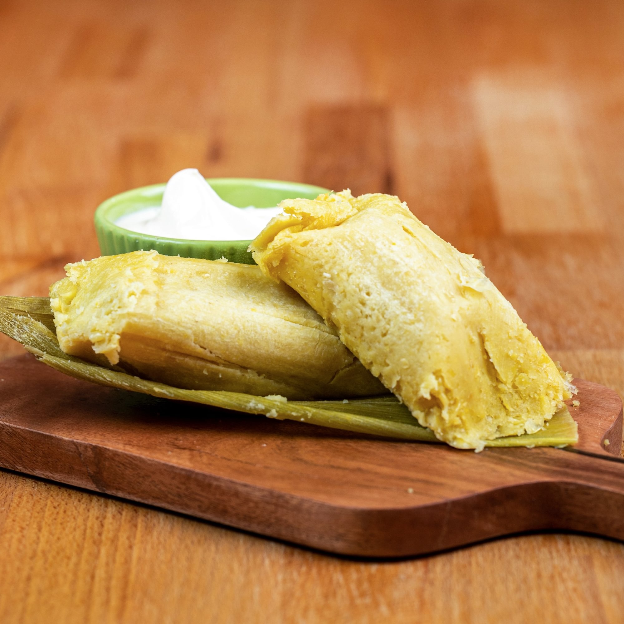 Tamal de Elote con Crema (Suave o Frito)
