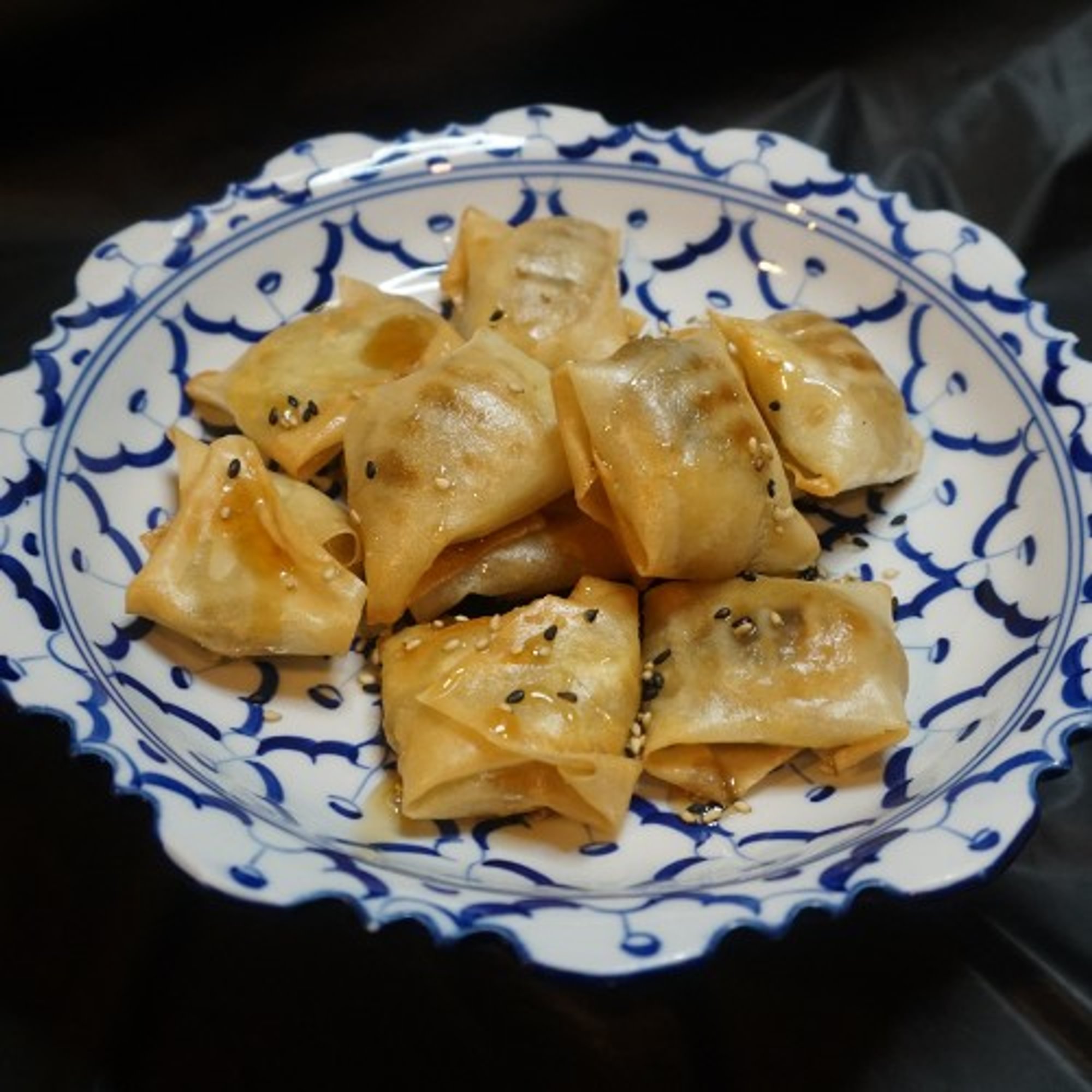 Golden-crispy Banana with Honey