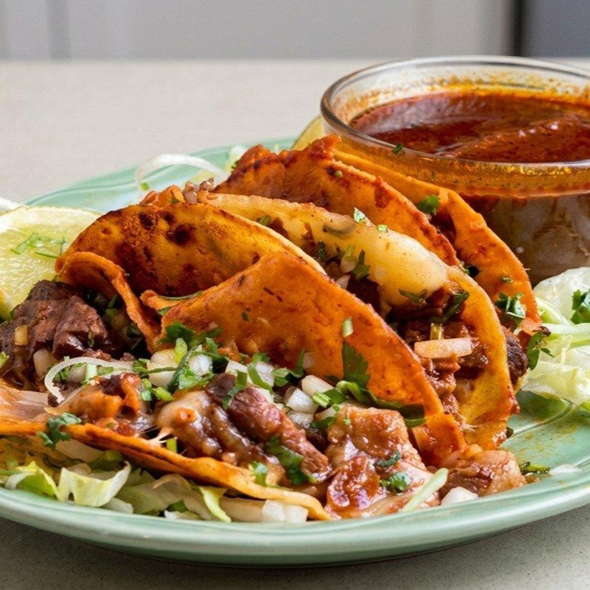 Birria Tacos (3) & Consomé